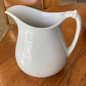 Vintage J &G Meakin Ironstone Small Pitcher with Flaw